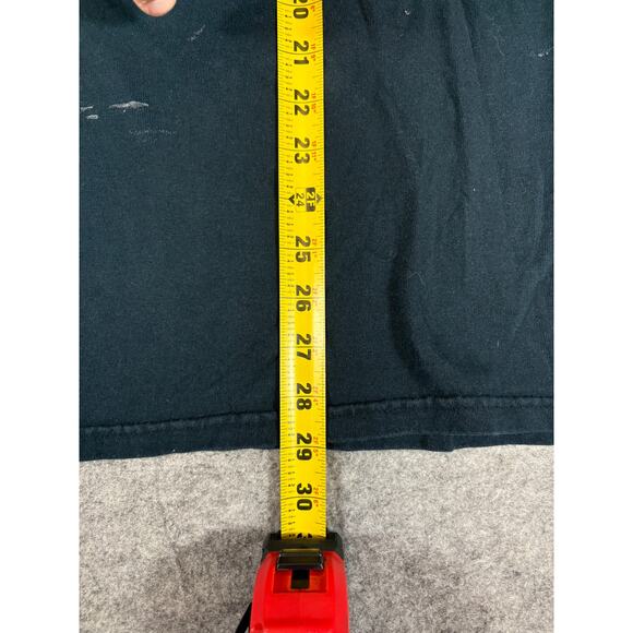 VINTAGE 90s Surgeon Generals Warning Smoking Shirt Mens Large Blue Graphic Tee - Picture 3 of 5